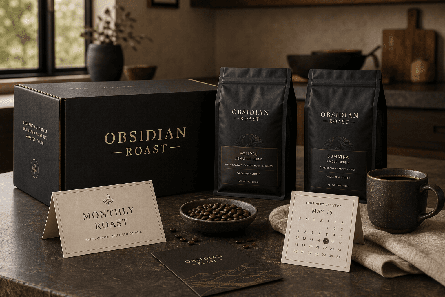 Obsidian Roast subscription delivery